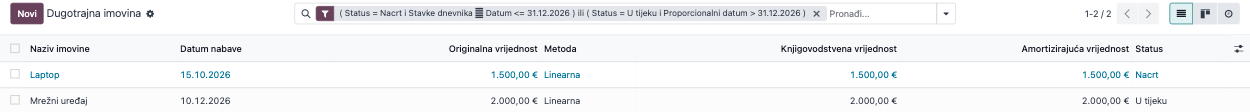 Rezultat filtra